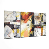 Women and Shapes Glass Wall Art.